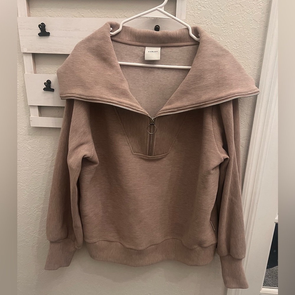 Varley Vine Half Zip Ottoman Pullover | Oversized Funnel Neck | Large - Picture 2 of 8